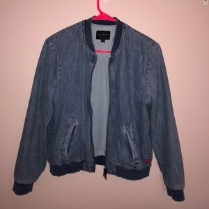 Lucky Brand Denim Bomber Jacket